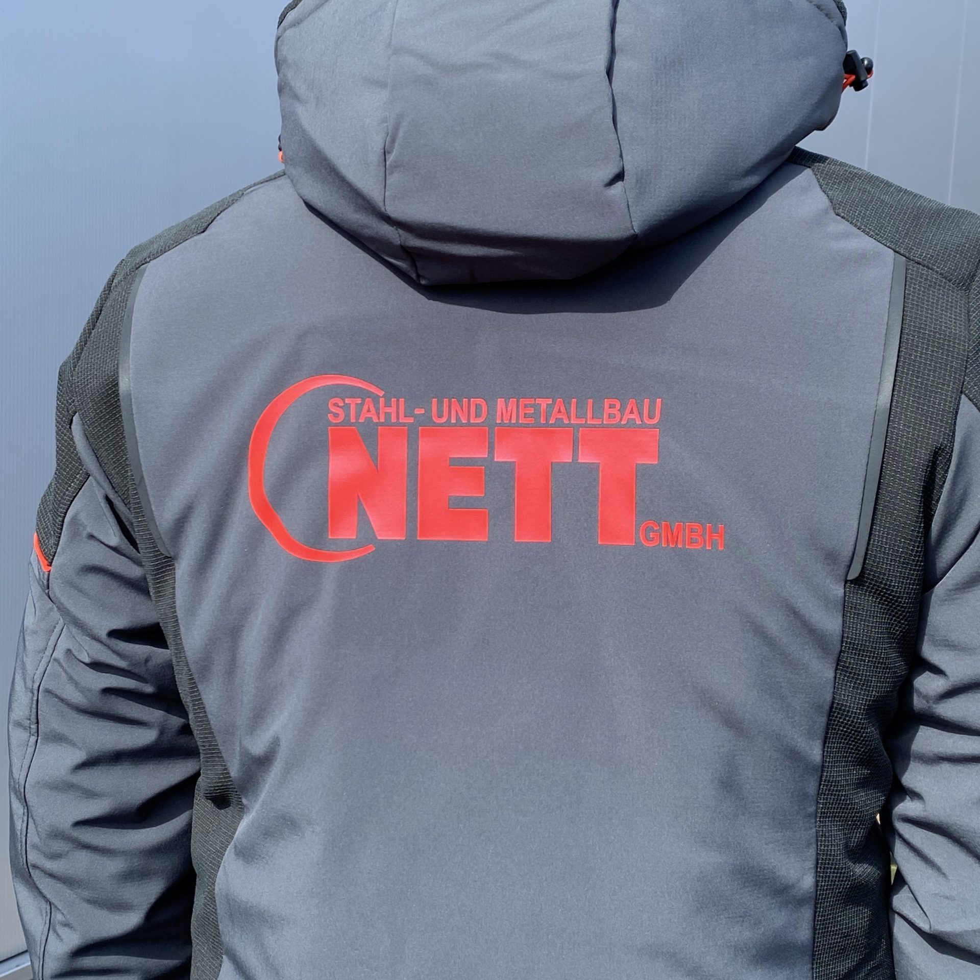 Arbeitsjacke Nett Stahl- und Metallbau bedruckt by Werk10