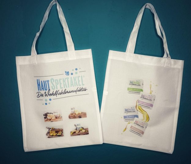 Hautspektakel | Werk10 Bedruckte Jutebeutel von Hautspektakel von Werk10