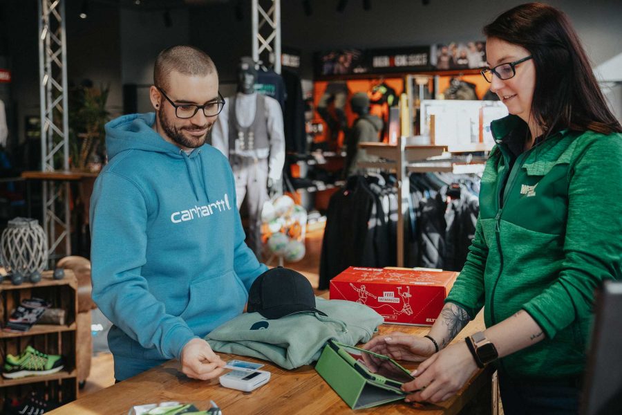 WERK10 Store Kasse, Freizeitkleidung, Arbeitskleidung, Workwear, Teamwear